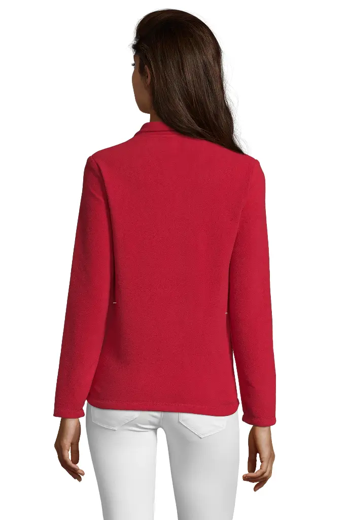 Damska bluza polarowa ze stójką - Red