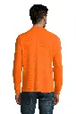 Męska koszulka polo z długim rękawem - Orange
