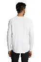 Męska koszulka sportowa z długim raglanowym rękawem - White