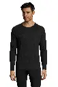 Męska koszulka sportowa z długim raglanowym rękawem - Black