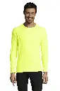 Męska koszulka sportowa z długim raglanowym rękawem - Neon Yellow