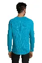Męska koszulka sportowa z długim raglanowym rękawem - Aqua