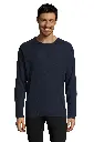 Męska koszulka sportowa z długim raglanowym rękawem - French Navy