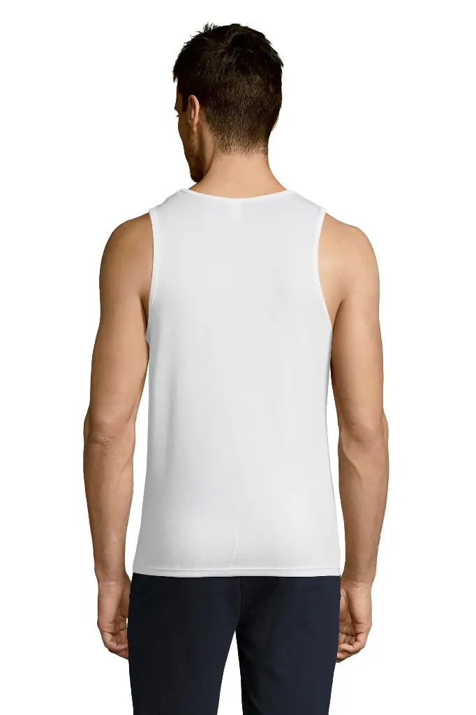 Męski tank top sportowy - White