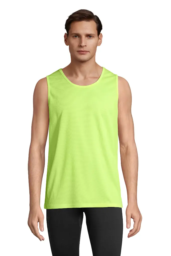 Męski tank top sportowy - Neon Green