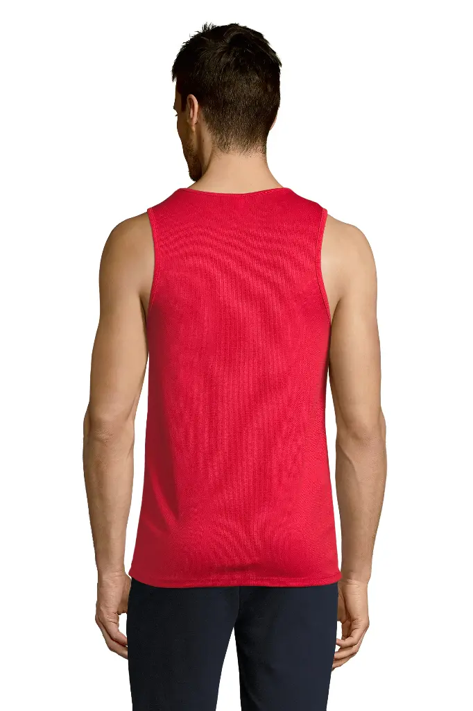 Męski tank top sportowy - Red