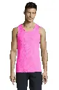 Męski tank top sportowy - Neon Pink