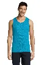 Męski tank top sportowy - Aqua