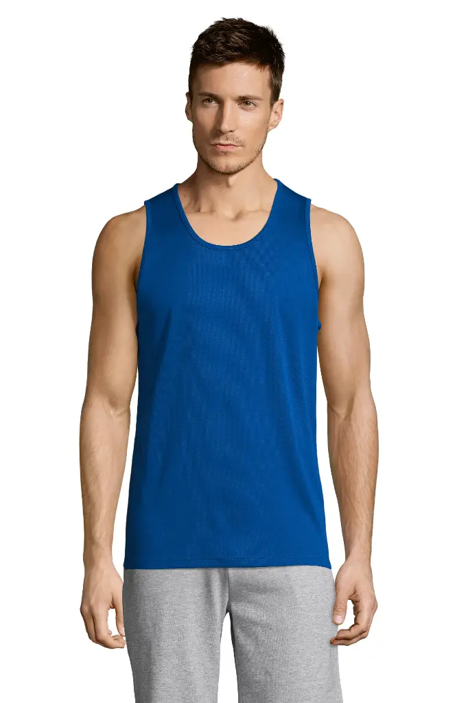 Męski tank top sportowy - Royal Blue 241
