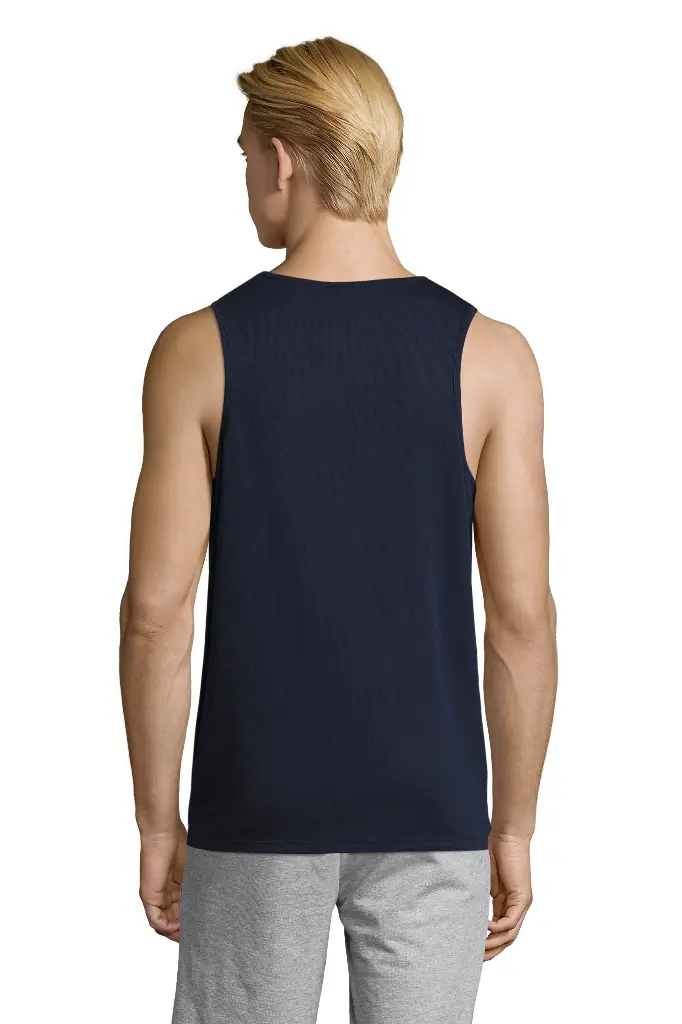 Męski tank top sportowy - French Navy