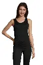 Damski top sportowy bez rękawów - Black