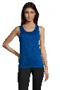 Damski top sportowy bez rękawów - Royal Blue 241