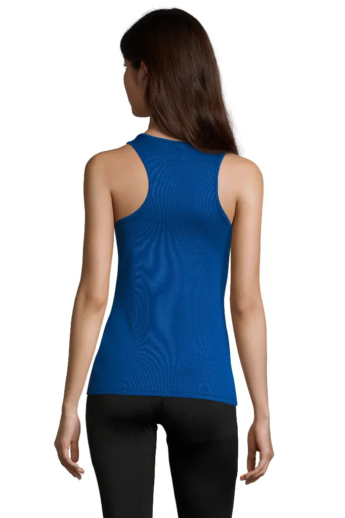 Damski top sportowy bez rękawów - Royal Blue 241