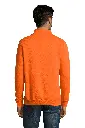 Bluza męska ze stójką i zamkiem - Orange