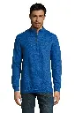Bluza męska ze stójką i zamkiem - Royal Blue 241
