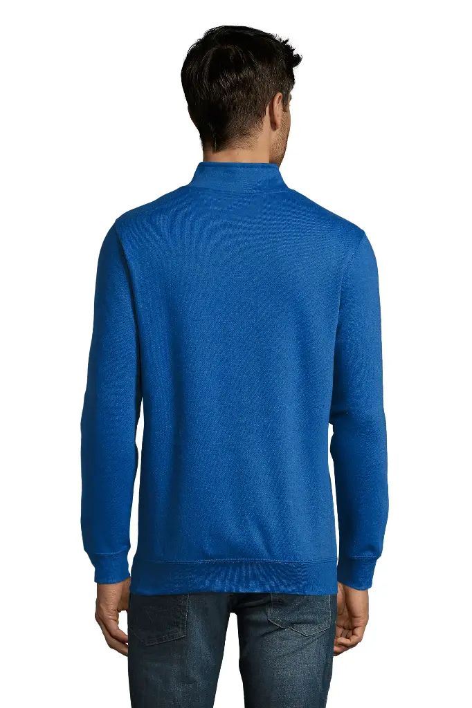 Bluza męska ze stójką i zamkiem - Royal Blue 241