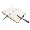 Korkowy notatnik A5 z długopisem | Layla - Granatowy