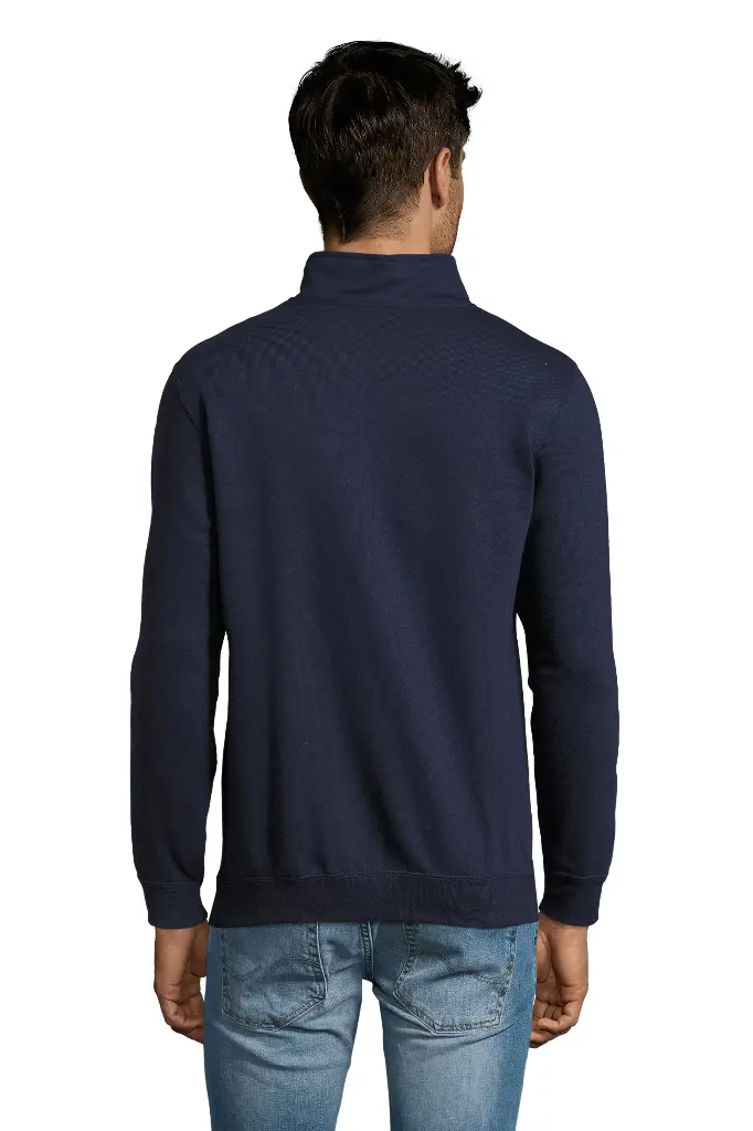 Bluza męska ze stójką i zamkiem - French Navy