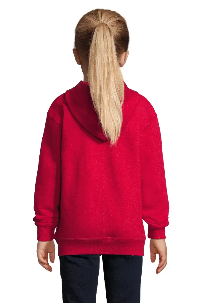 Bluza Dziecięca z Kapturem na Zamek - Red