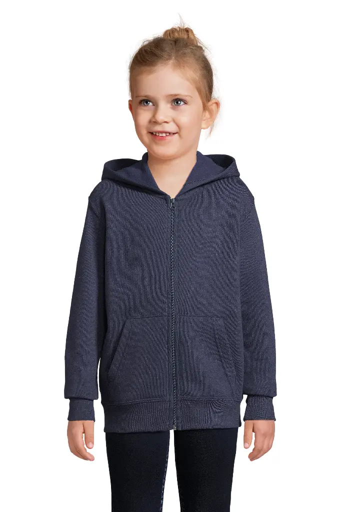 Bluza Dziecięca z Kapturem na Zamek - French Navy