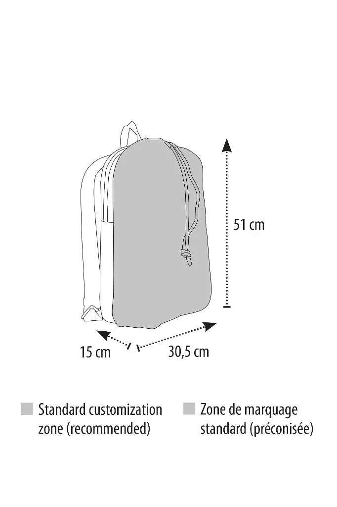 Plecak Dwukomorowy 20L - Charcoal Melange