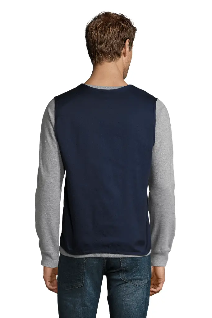 Bezrękawnik unisex z kieszeniami - French Navy