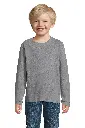 Dziecięca koszulka długi rękaw - Grey Melange