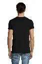 Męski T-shirt z dekoltem w serek - Deep Black