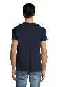 Męski T-shirt z dekoltem w serek - French Navy
