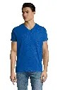 Męski T-shirt z dekoltem w serek - Royal Blue 241