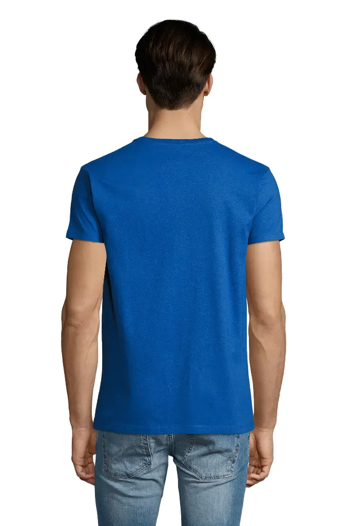 Męski T-shirt z dekoltem w serek - Royal Blue 241