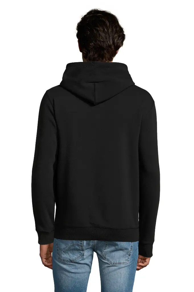 Bluza męska z kapturem i kieszenią kangurka - Black