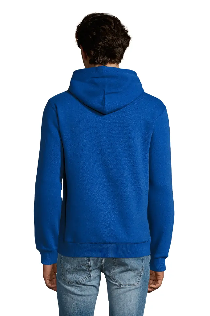 Bluza męska z kapturem i kieszenią kangurka - Royal Blue 241