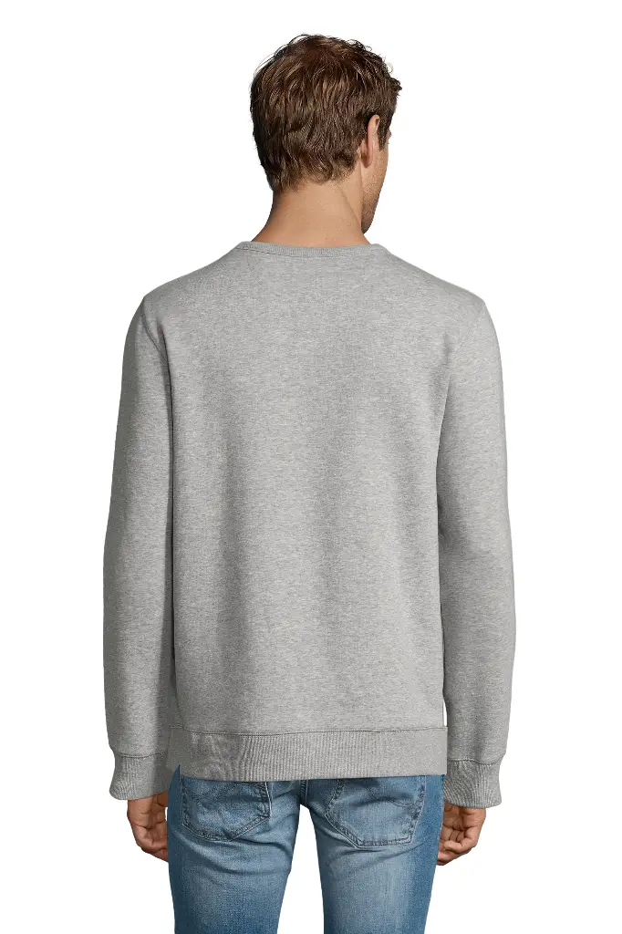 Bluza męska z okrągłym dekoltem - Grey Melange