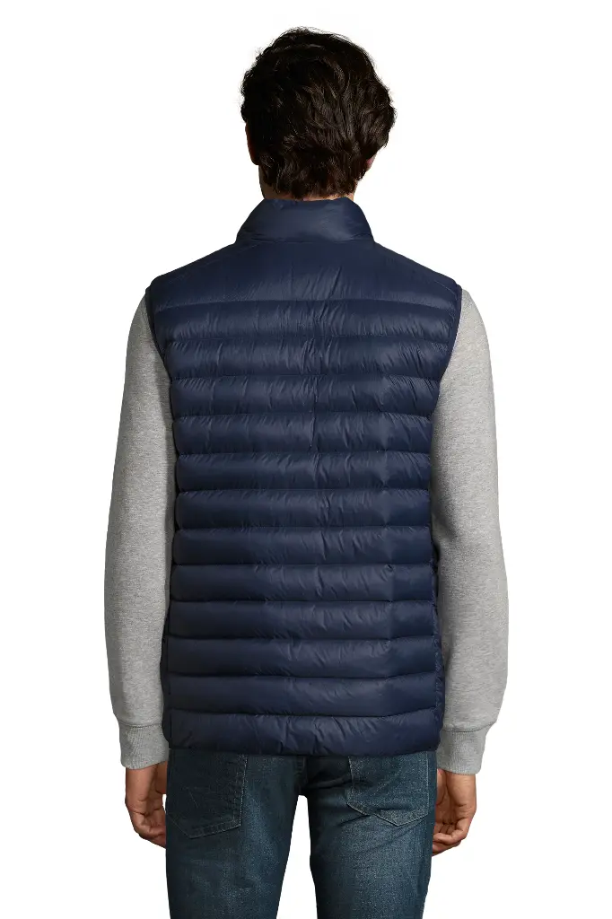 Męska kamizelka pikowana z pakowaniem do woreczka - French Navy