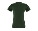 Damski T-shirt Slim z Krótkim Rękawem - Bottle Green