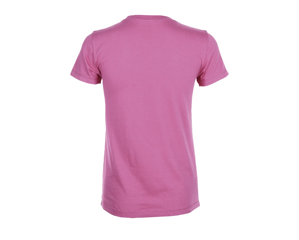 Damski T-shirt Slim z Krótkim Rękawem - Orchid Pink