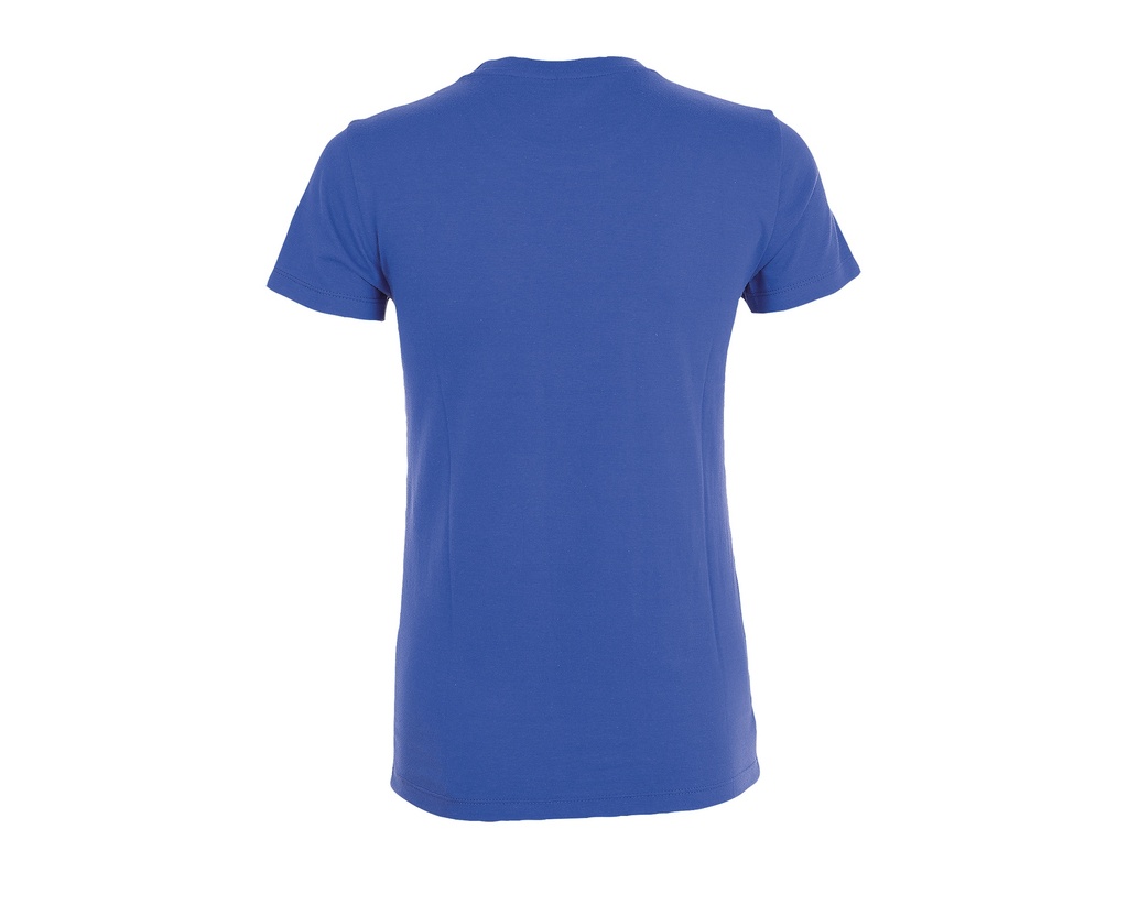 Damski T-shirt Slim z Krótkim Rękawem - Royal Blue 241