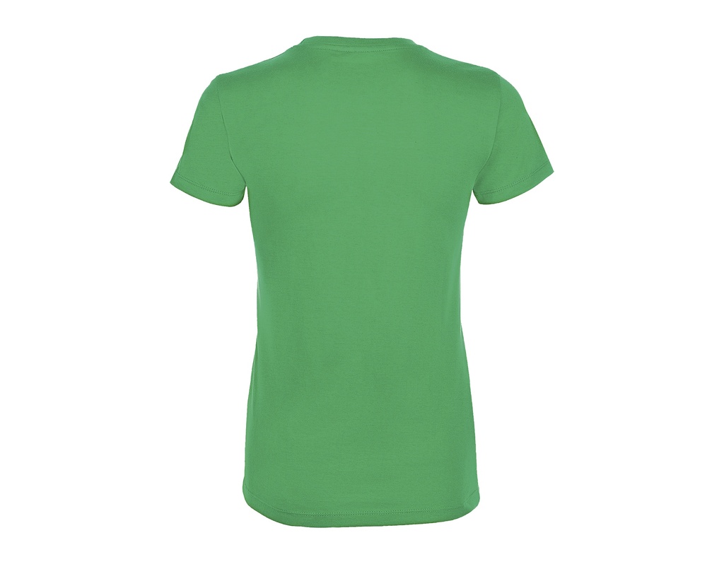 Damski T-shirt Slim z Krótkim Rękawem - Kelly Green