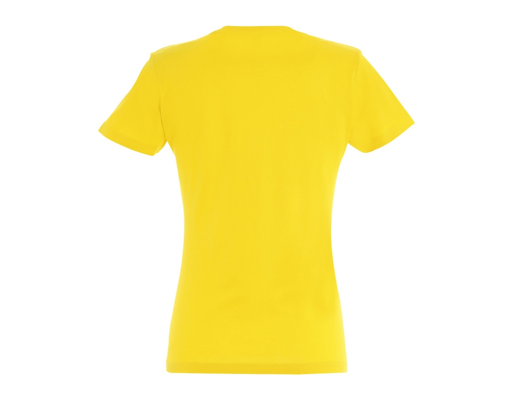 Damski t-shirt slim z krótkim rękawem - Gold