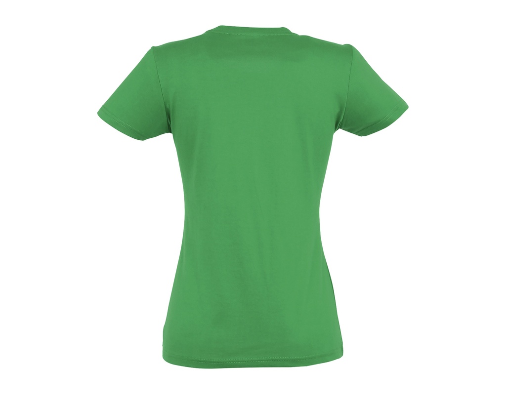 Damski t-shirt slim z krótkim rękawem - Kelly Green