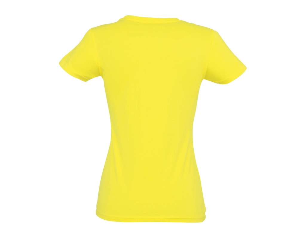 Damski t-shirt slim z krótkim rękawem - Lemon