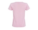 Damski t-shirt slim z krótkim rękawem - Candy Pink