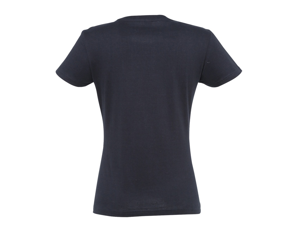 Damski t-shirt slim z krótkim rękawem - Navy