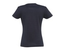 Damski t-shirt slim z krótkim rękawem - Navy