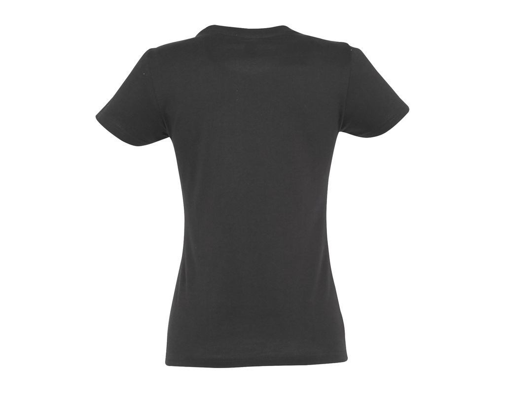 Damski t-shirt slim z krótkim rękawem - Dark Grey (Solid)