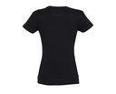 Damski t-shirt slim z krótkim rękawem - Deep Black