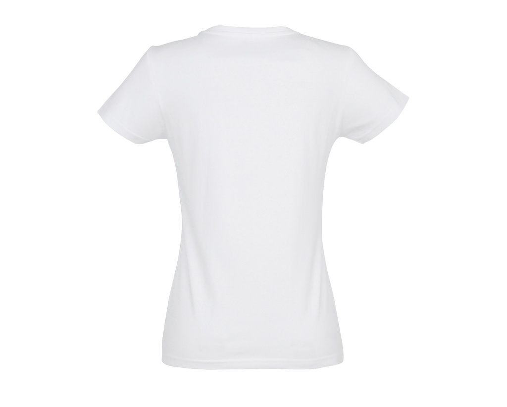 Damski t-shirt slim z krótkim rękawem - White