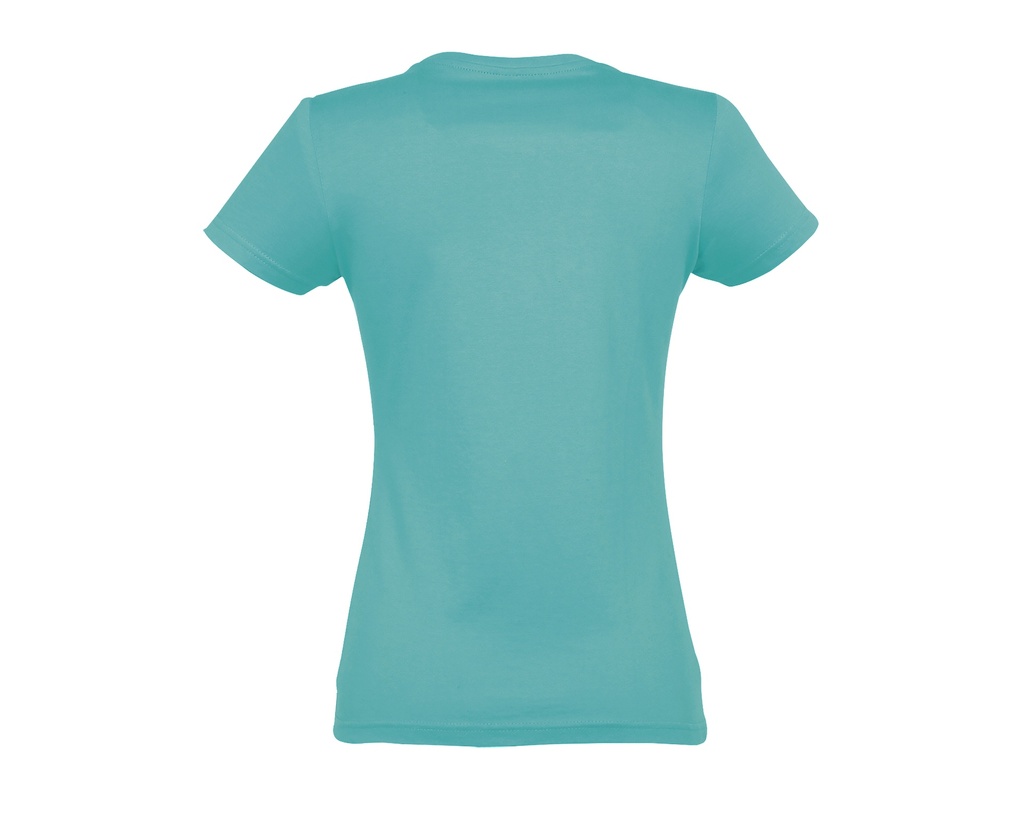 Damski t-shirt slim z krótkim rękawem - Emerald