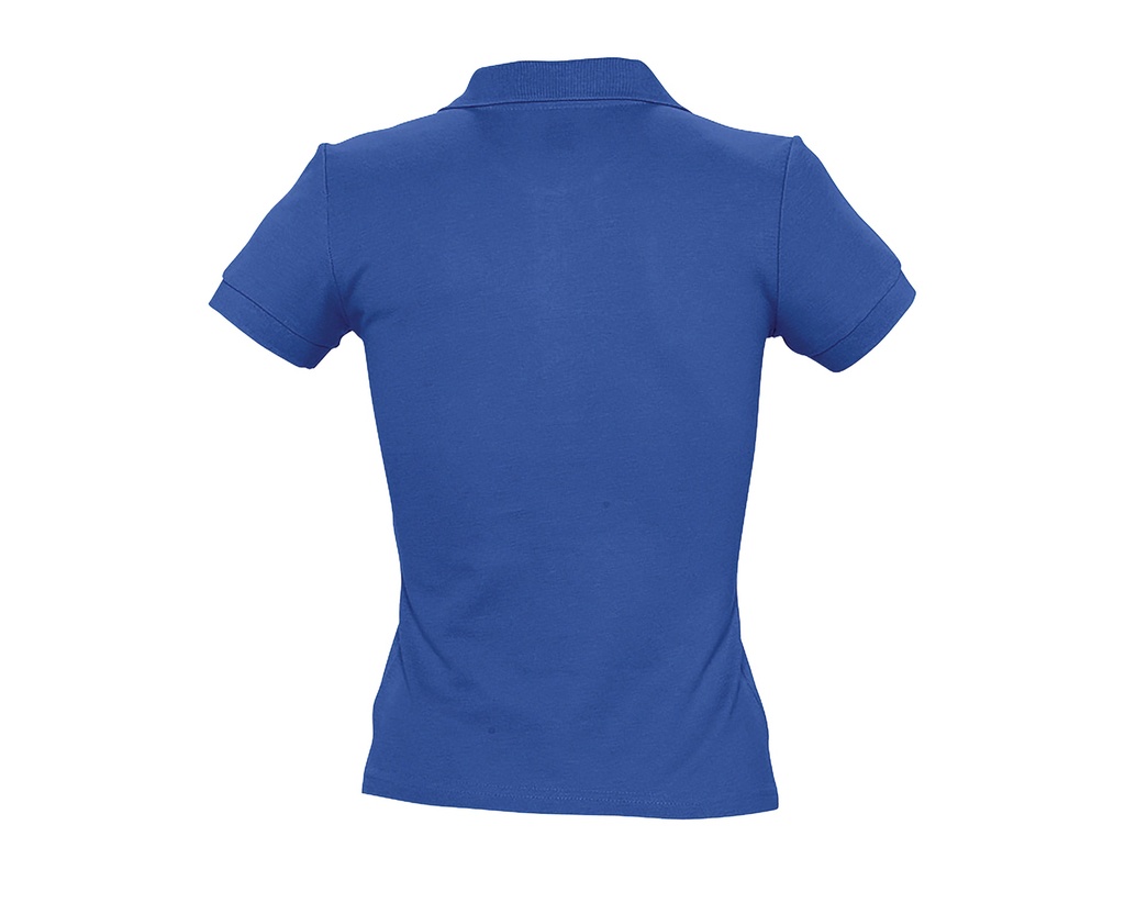 Damska koszulka polo slim z krótkim rękawem - Royal Blue 241